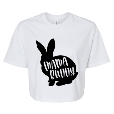 Happy Easter Day Funny Mama Bunny Rabbit Gift Bella+Canvas Jersey Crop Tee