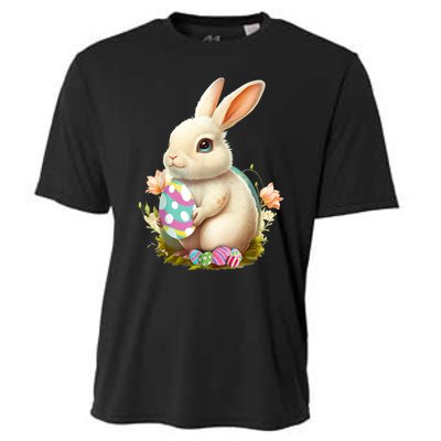 Happy Easter Day Easter Bunny Easter Egg Funny Cooling Performance Crew T-Shirt