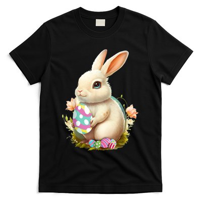 Happy Easter Day Easter Bunny Easter Egg Funny T-Shirt