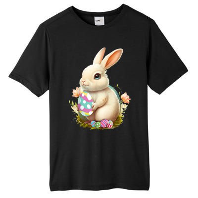 Happy Easter Day Easter Bunny Easter Egg Funny Tall Fusion ChromaSoft Performance T-Shirt