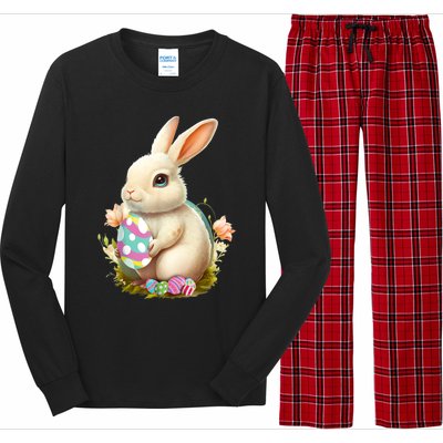 Happy Easter Day Easter Bunny Easter Egg Funny Long Sleeve Pajama Set