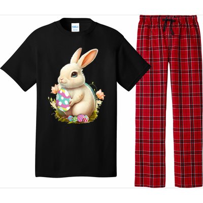 Happy Easter Day Easter Bunny Easter Egg Funny Pajama Set