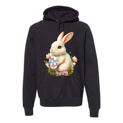 Happy Easter Day Easter Bunny Easter Egg Funny Premium Hoodie