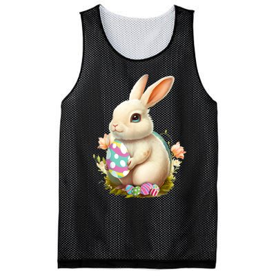 Happy Easter Day Easter Bunny Easter Egg Funny Mesh Reversible Basketball Jersey Tank