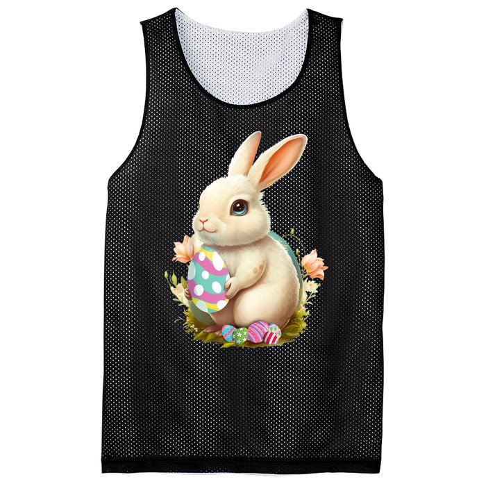 Happy Easter Day Easter Bunny Easter Egg Funny Mesh Reversible Basketball Jersey Tank