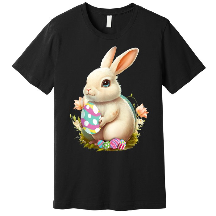 Happy Easter Day Easter Bunny Easter Egg Funny Premium T-Shirt