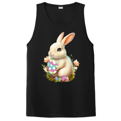 Happy Easter Day Easter Bunny Easter Egg Funny PosiCharge Competitor Tank