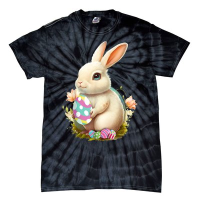 Happy Easter Day Easter Bunny Easter Egg Funny Tie-Dye T-Shirt