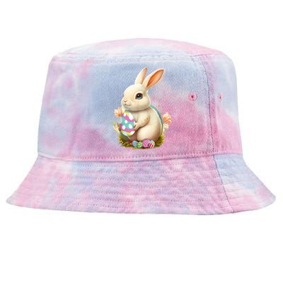 Happy Easter Day Easter Bunny Easter Egg Funny Tie-Dyed Bucket Hat