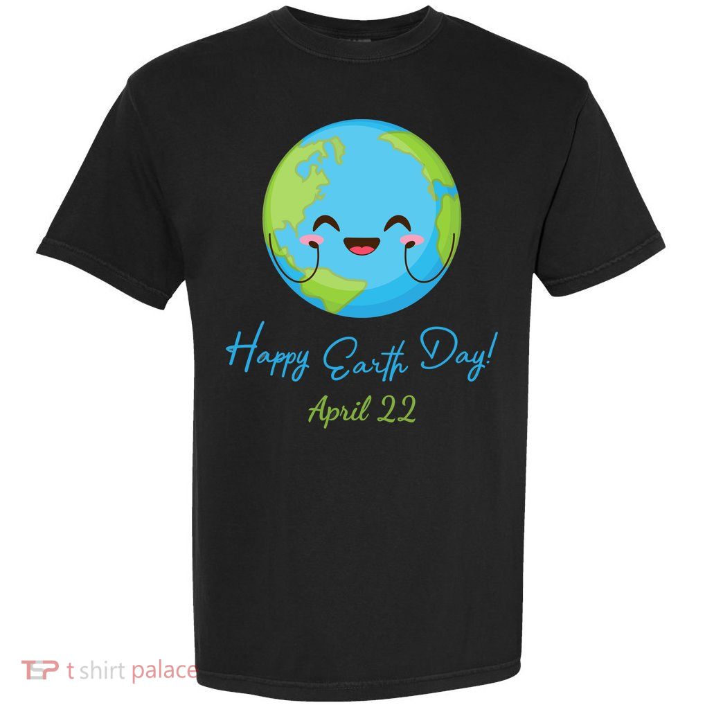Happy Earth Day April 22 Cute Planet Garment-Dyed Heavyweight T-Shirt