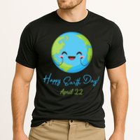 Happy Earth Day April 22 Cute Planet Cooling Performance Crew T-Shirt