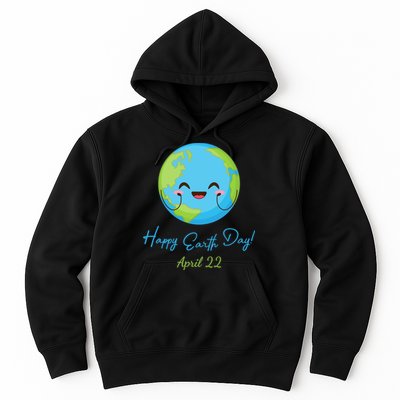 Happy Earth Day April 22 Cute Planet Hoodie