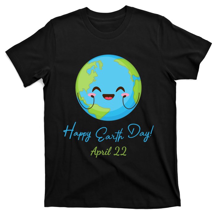 Happy Earth Day April 22 Cute Planet T-Shirt