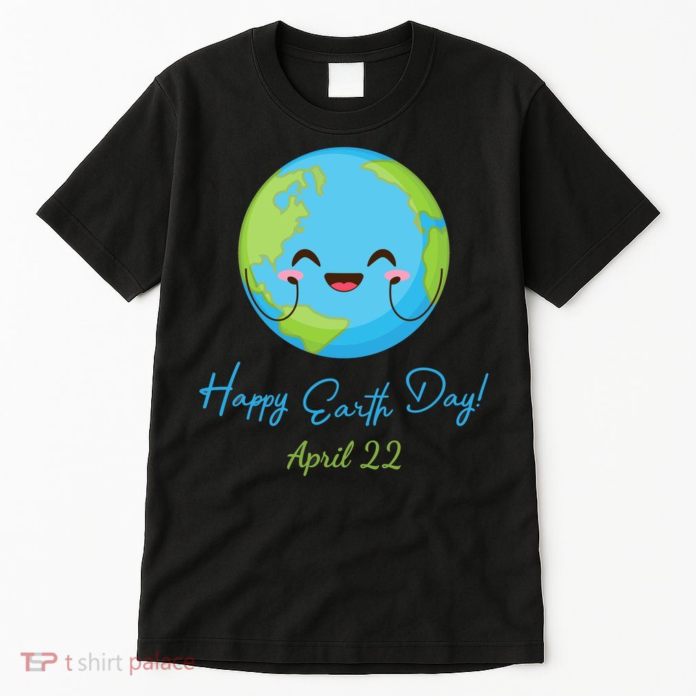 Happy Earth Day April 22 Cute Planet Tall T-Shirt
