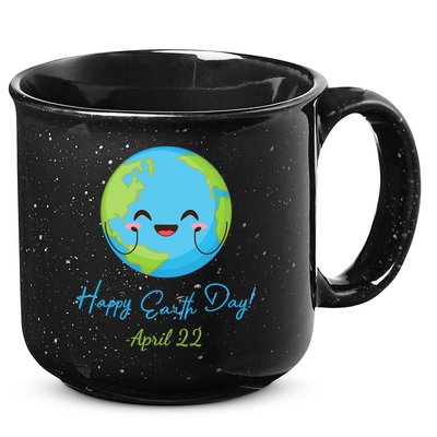 Happy Earth Day April 22 Cute Planet 15oz Campfire Ceramic Mug