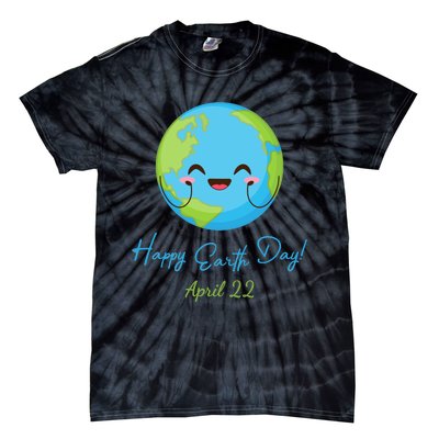 Happy Earth Day April 22 Cute Planet Tie-Dye T-Shirt