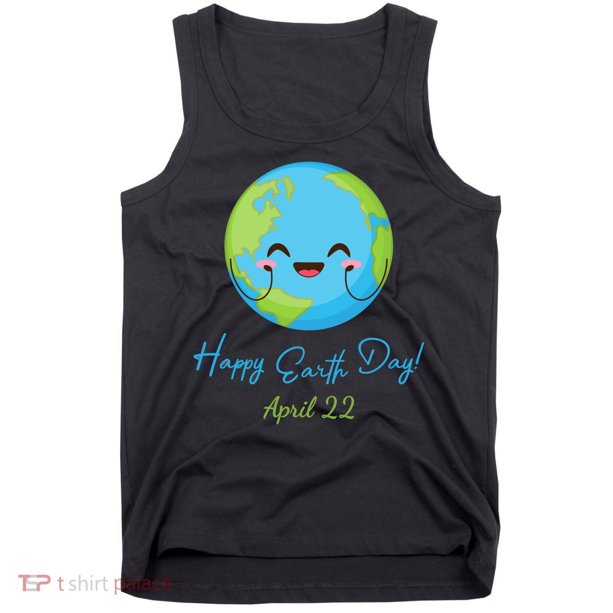 Happy Earth Day April 22 Cute Planet Tank Top