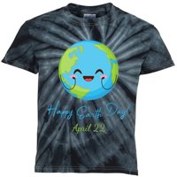 Happy Earth Day April 22 Cute Planet Kids Tie-Dye T-Shirt