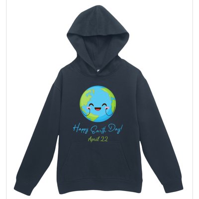 Happy Earth Day April 22 Cute Planet Urban Pullover Hoodie