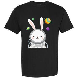 Happy Easter Day Bunny Egg astronaut Space Garment-Dyed Heavyweight T-Shirt