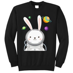 Happy Easter Day Bunny Egg astronaut Space Sweatshirt