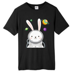 Happy Easter Day Bunny Egg astronaut Space Tall Fusion ChromaSoft Performance T-Shirt