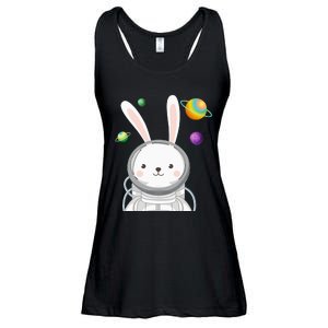 Happy Easter Day Bunny Egg astronaut Space Ladies Essential Flowy Tank