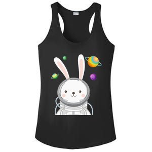 Happy Easter Day Bunny Egg astronaut Space Ladies PosiCharge Competitor Racerback Tank