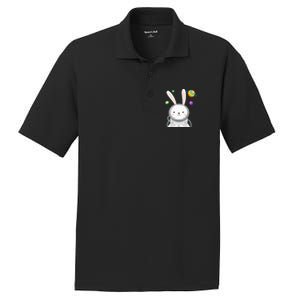 Happy Easter Day Bunny Egg astronaut Space PosiCharge RacerMesh Polo