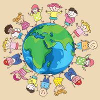 Happy Earth Day Children Around The World Zip Tote Bag
