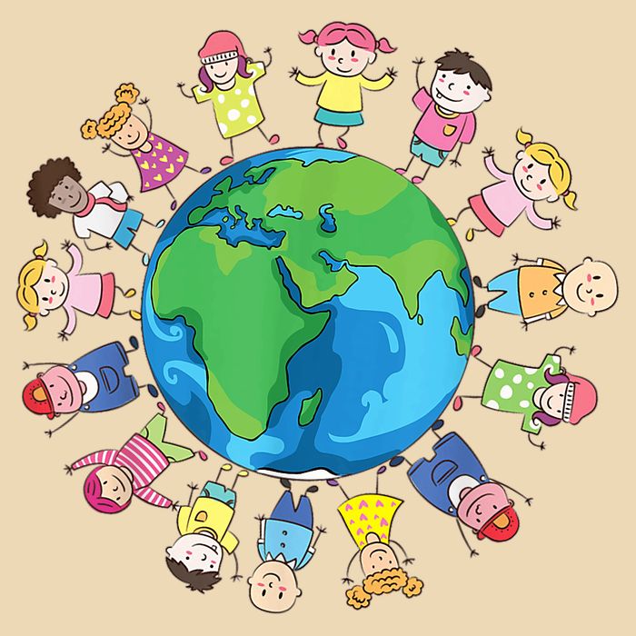 Happy Earth Day Children Around The World Zip Tote Bag