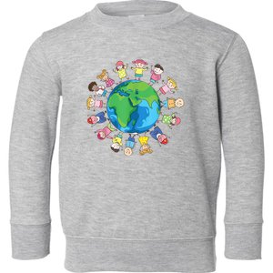 Happy Earth Day Children Around The World Toddler Sweatshirt