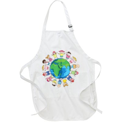 Happy Earth Day Children Around The World Apron
