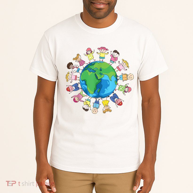 Happy Earth Day Children Around The World Tall T-Shirt