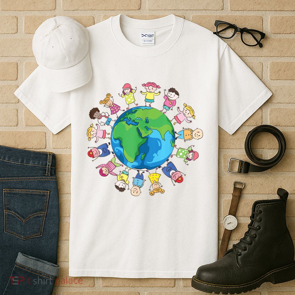 Happy Earth Day Children Around The World Tall T-Shirt