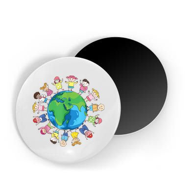 Happy Earth Day Children Around The World Magnet