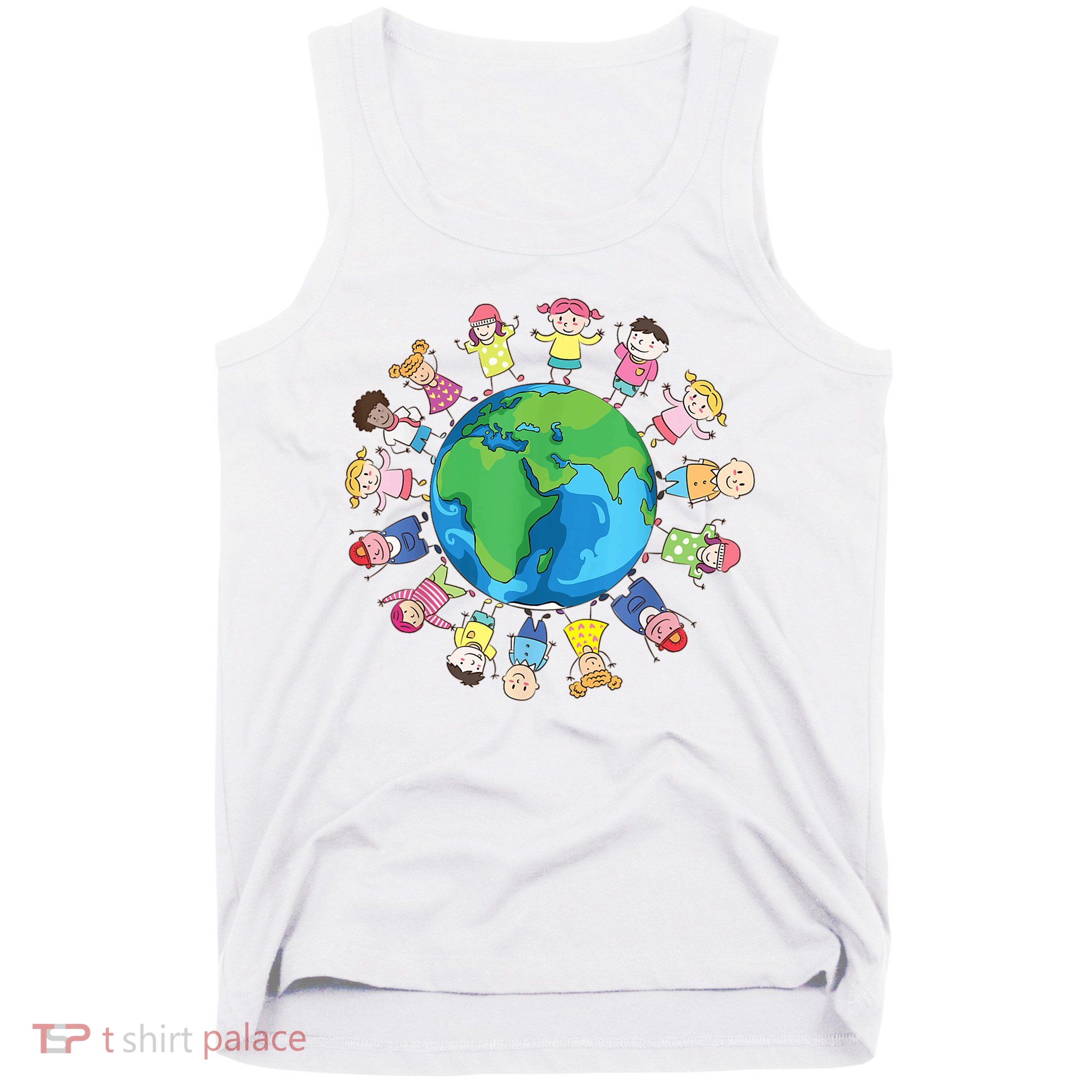 Happy Earth Day Children Around The World Tank Top