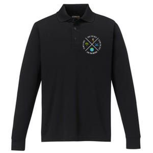 Happy Earth Day Plant Trees Clean Seas Save Bees Fun Science Performance Long Sleeve Polo