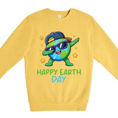 Happy Earth Day 2024 Funny Earth Day Dab Premium Crewneck Sweatshirt