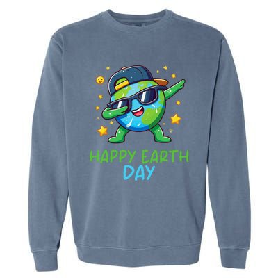 Happy Earth Day 2024 Funny Earth Day Dab Garment-Dyed Sweatshirt