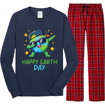 Happy Earth Day 2024 Funny Earth Day Dab Long Sleeve Pajama Set