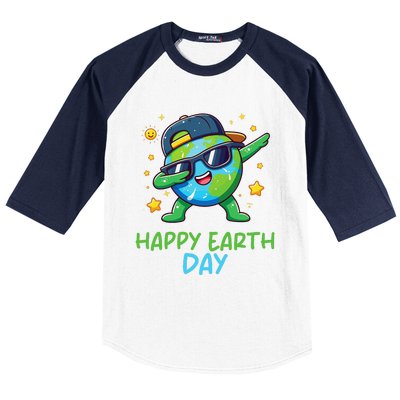 Happy Earth Day 2024 Funny Earth Day Dab Baseball Sleeve Shirt