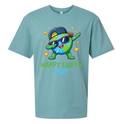 Happy Earth Day 2024 Funny Earth Day Dab Sueded Cloud Jersey T-Shirt