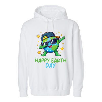 Happy Earth Day 2024 Funny Earth Day Dab Garment-Dyed Fleece Hoodie