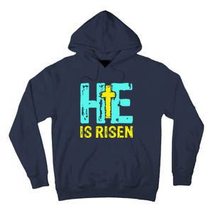 Happy Easter Day He Is Risen Christian Easter Tall Hoodie