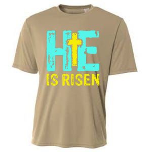 Happy Easter Day He Is Risen Christian Easter Cooling Performance Crew T-Shirt