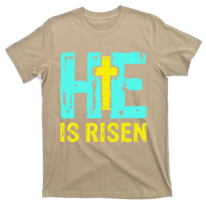 Happy Easter Day He Is Risen Christian Easter T-Shirt