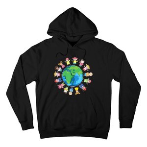 Happy Earth Day Children Around The World Hoodie