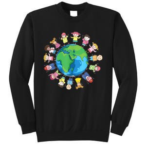 Happy Earth Day Children Around The World Sweatshirt