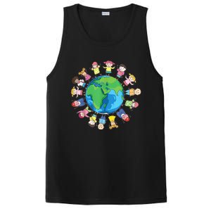 Happy Earth Day Children Around The World PosiCharge Competitor Tank